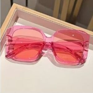 Pink Square Adult Sunglasses